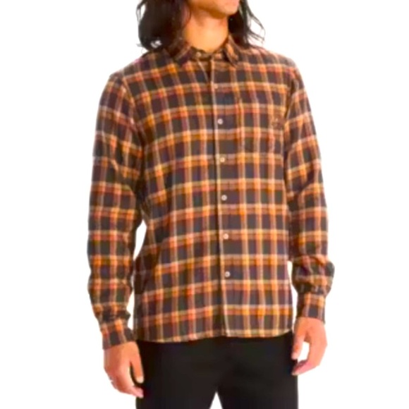 MARMOT Men's Fairfax Midweight Flannel Copper size large - Picture 2 of 10